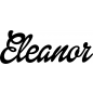 Preview: Eleanor - Schriftzug aus Birke-Sperrholz