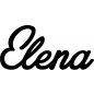 Preview: Elena - Schriftzug aus Birke-Sperrholz