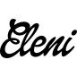 Preview: Eleni - Schriftzug aus Birke-Sperrholz