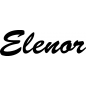 Preview: Elenor - Schriftzug aus Birke-Sperrholz