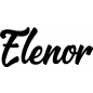 Preview: Elenor - Schriftzug aus Birke-Sperrholz