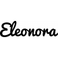 Preview: Eleonora - Schriftzug aus Birke-Sperrholz
