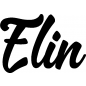 Preview: Elin - Schriftzug aus Birke-Sperrholz