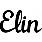 Preview: Elin - Schriftzug aus Birke-Sperrholz