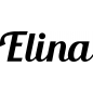 Preview: Elina - Schriftzug aus Birke-Sperrholz
