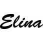 Preview: Elina - Schriftzug aus Birke-Sperrholz