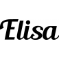 Mobile Preview: Elisa - Schriftzug aus Birke-Sperrholz