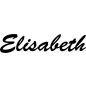 Preview: Elisabeth - Schriftzug aus Birke-Sperrholz