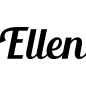 Preview: Ellen - Schriftzug aus Birke-Sperrholz