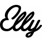 Preview: Elly - Schriftzug aus Birke-Sperrholz