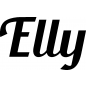 Preview: Elly - Schriftzug aus Birke-Sperrholz