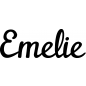Mobile Preview: Emelie - Schriftzug aus Birke-Sperrholz