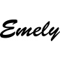 Preview: Emely - Schriftzug aus Birke-Sperrholz