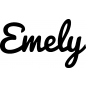 Preview: Emely - Schriftzug aus Birke-Sperrholz