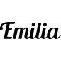 Mobile Preview: Emilia - Schriftzug aus Birke-Sperrholz
