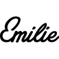 Preview: Emilie - Schriftzug aus Birke-Sperrholz
