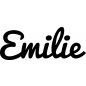 Preview: Emilie - Schriftzug aus Birke-Sperrholz
