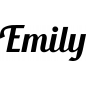 Preview: Emily - Schriftzug aus Birke-Sperrholz