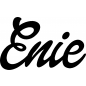 Preview: Enie - Schriftzug aus Birke-Sperrholz