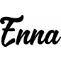 Preview: Enna - Schriftzug aus Birke-Sperrholz