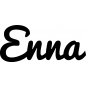 Preview: Enna - Schriftzug aus Birke-Sperrholz