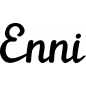 Preview: Enni - Schriftzug aus Birke-Sperrholz