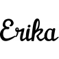 Preview: Erika - Schriftzug aus Birke-Sperrholz