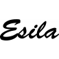 Preview: Esila - Schriftzug aus Birke-Sperrholz
