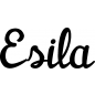 Preview: Esila - Schriftzug aus Birke-Sperrholz