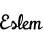 Preview: Eslem - Schriftzug aus Birke-Sperrholz