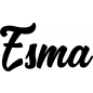 Preview: Esma - Schriftzug aus Birke-Sperrholz