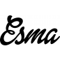Preview: Esma - Schriftzug aus Birke-Sperrholz