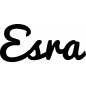 Mobile Preview: Esra - Schriftzug aus Birke-Sperrholz