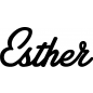 Preview: Esther - Schriftzug aus Birke-Sperrholz