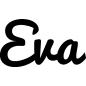 Preview: Eva - Schriftzug aus Birke-Sperrholz