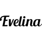 Preview: Evelina - Schriftzug aus Birke-Sperrholz