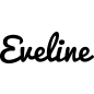 Mobile Preview: Eveline - Schriftzug aus Birke-Sperrholz