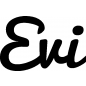 Preview: Evi - Schriftzug aus Birke-Sperrholz