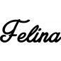 Preview: Felina - Schriftzug aus Birke-Sperrholz