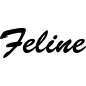 Preview: Feline - Schriftzug aus Birke-Sperrholz