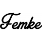 Preview: Femke - Schriftzug aus Birke-Sperrholz