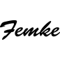 Preview: Femke - Schriftzug aus Birke-Sperrholz
