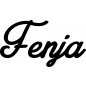 Preview: Fenja - Schriftzug aus Birke-Sperrholz