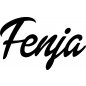 Preview: Fenja - Schriftzug aus Birke-Sperrholz