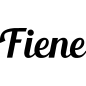 Preview: Fiene - Schriftzug aus Birke-Sperrholz