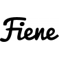Preview: Fiene - Schriftzug aus Birke-Sperrholz