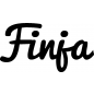 Preview: Finja - Schriftzug aus Birke-Sperrholz
