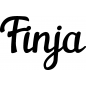 Preview: Finja - Schriftzug aus Birke-Sperrholz