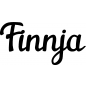 Preview: Finnja - Schriftzug aus Birke-Sperrholz