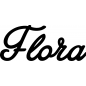 Preview: Flora - Schriftzug aus Birke-Sperrholz